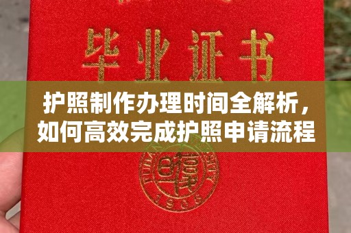 枣庄护照制作办理时间全解析，如何高效完成护照申请流程
